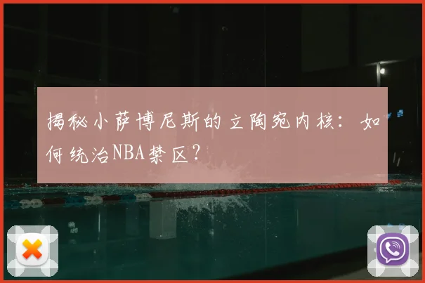 揭秘小萨博尼斯的立陶宛内核:如何统治NBA禁区?